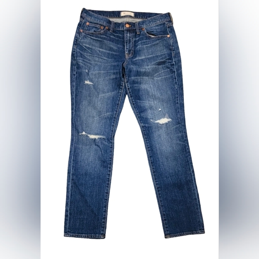 Madewell "The Slim Boyjean" Distressed Jeans,  Size 28
